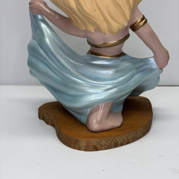 Belly Dancer Smiley Blond Girl Ceramic Atlantic Mold 12" Tall Glitter Uncommon - Picture 11 of 16